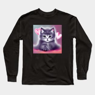 Adorable Little Kitten Long Sleeve T-Shirt